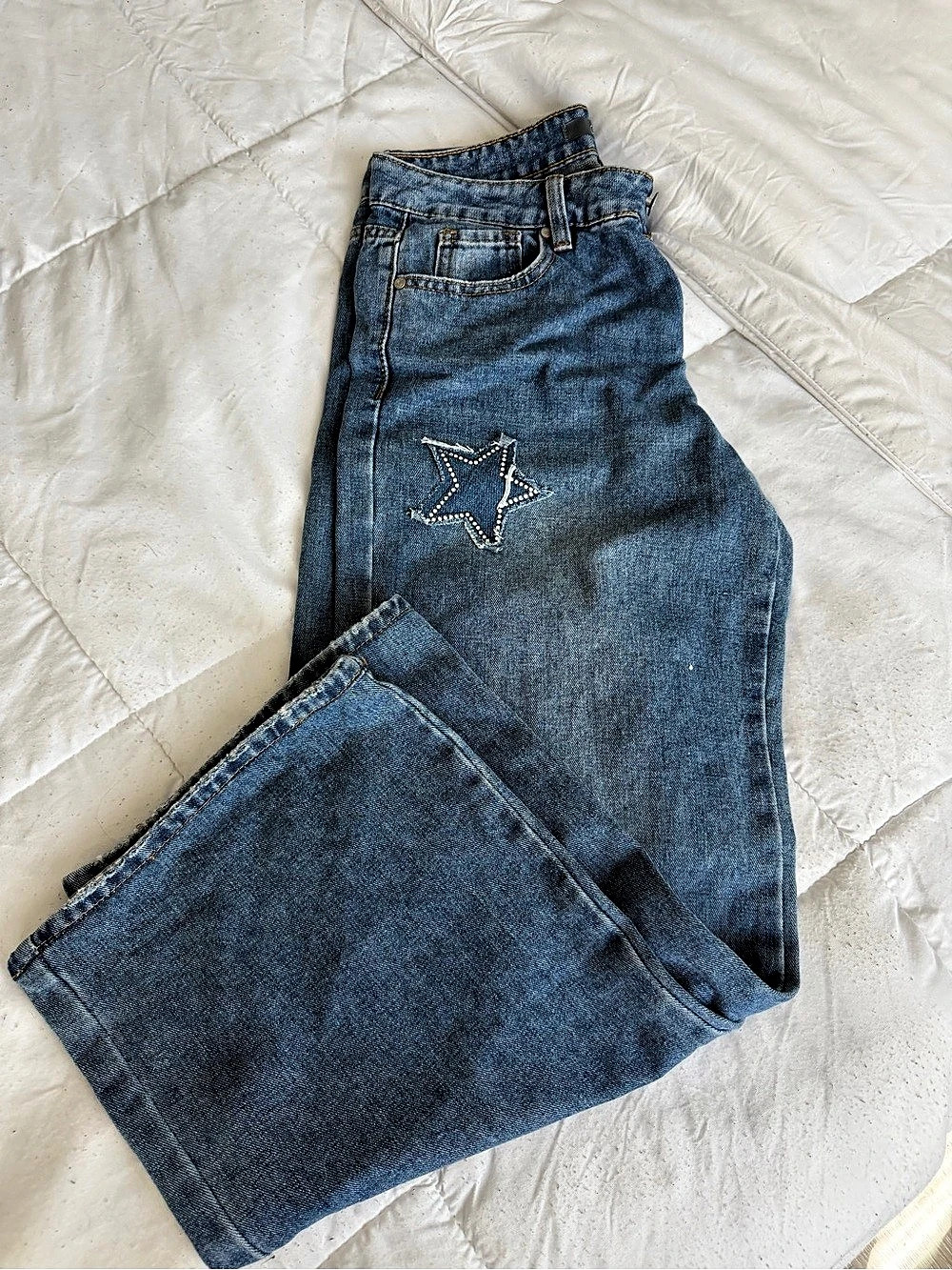 Cabi Women's Boot Cut Jeans Blue Waist 5/27